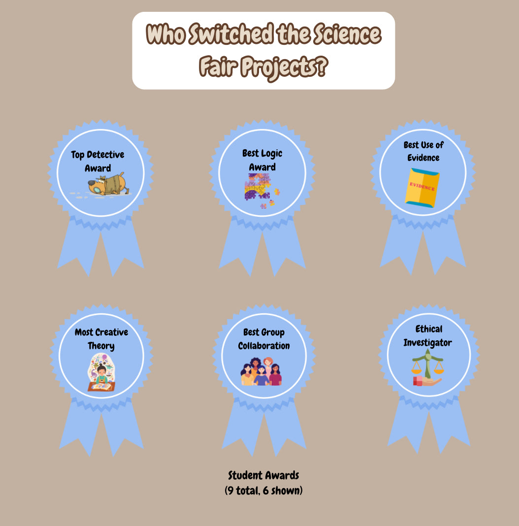 Printable STEM Mystery Game for Grades 6–8 | Science Fair & Critical Thinking Activity