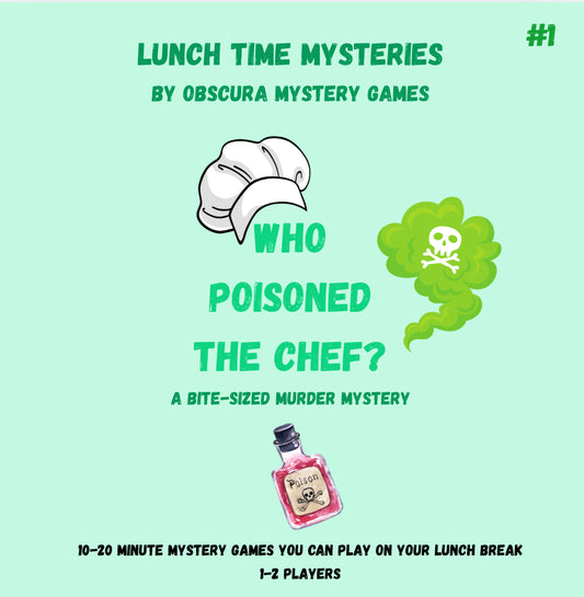 Who Poisoned The Chef? | Quick 15-Minute Culinary Mystery Game