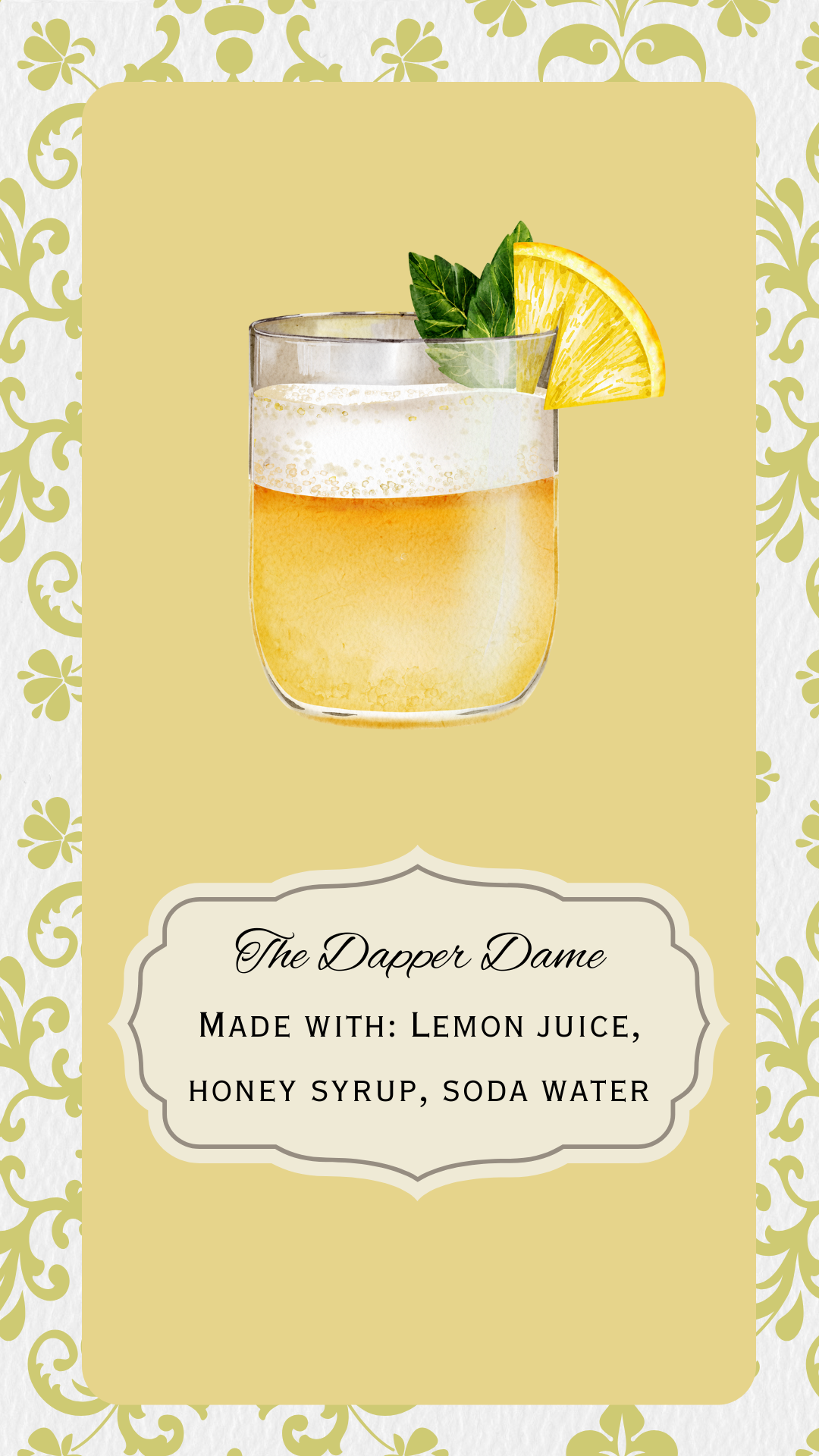 1920's Murder Mystery Party Drink Menu | Murder on The Rocks Printable Add-On