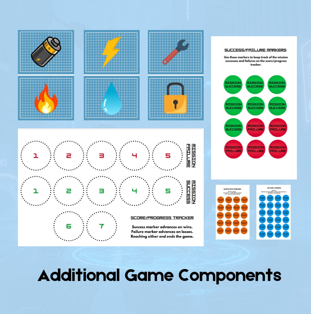 Ghost Protocol: Shadow Circuit: Printable Social Deduction Heist Party Game for Large Groups | 6–20 Players