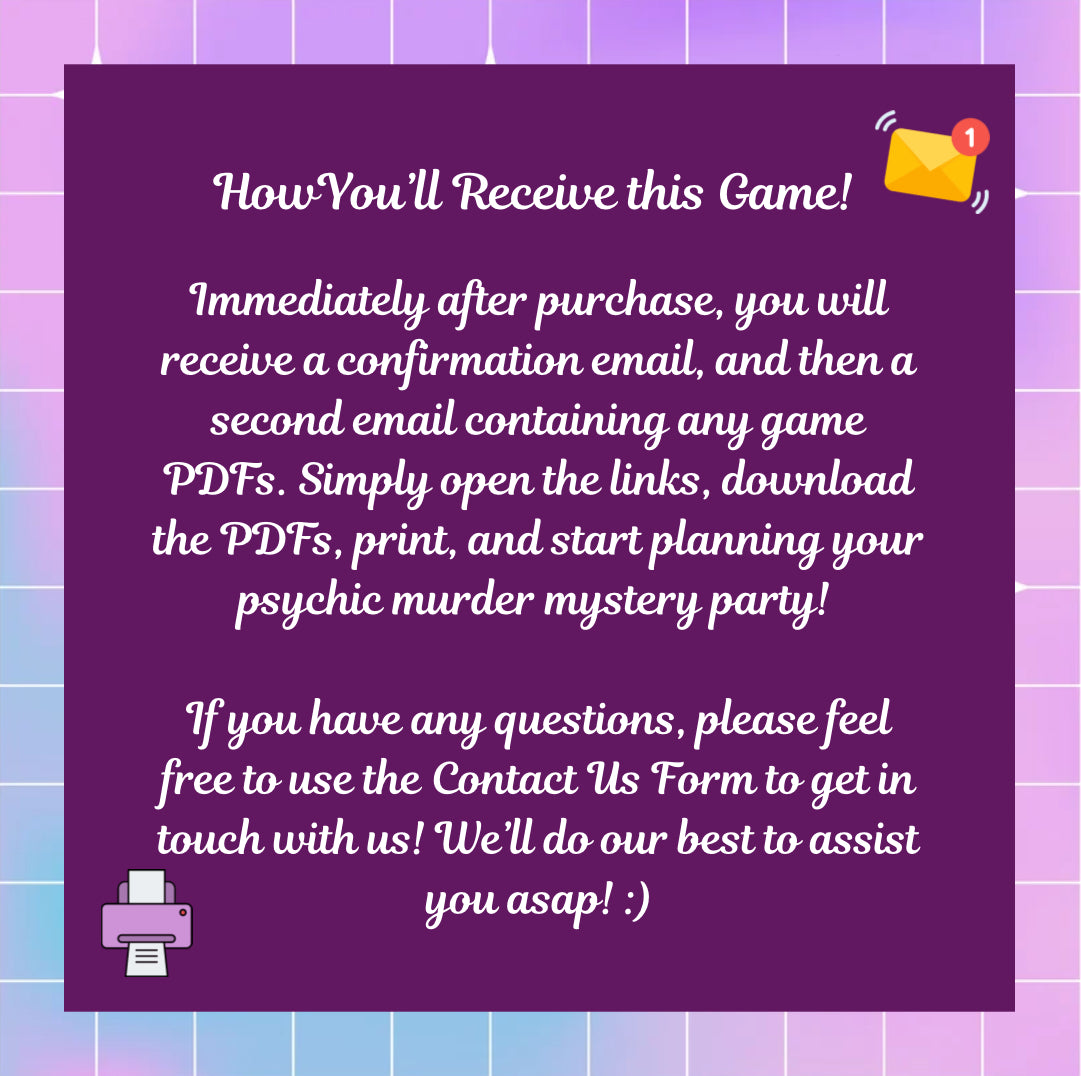 Psychic Theme Classic Murder Mystery Party | 11-13 Players | Seance of the Silenced Medium