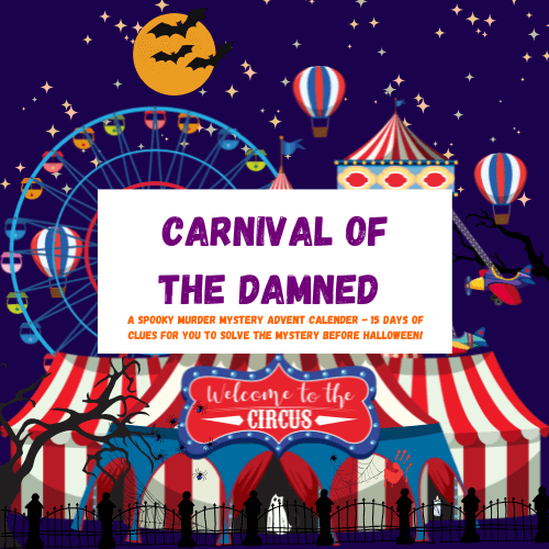15-Day Halloween Murder Mystery Advent Calendar | Carnival of The Damned
