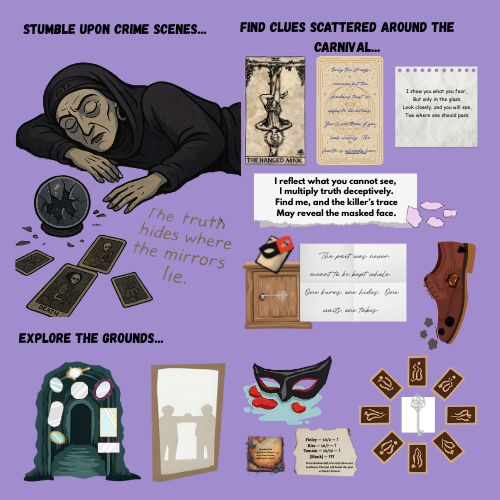 15-Day Halloween Murder Mystery Advent Calendar | Carnival of The Damned