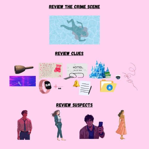 Hearts Don't Float | Lunchtime Mysteries™ 15-20 Minute Printable Detective Game