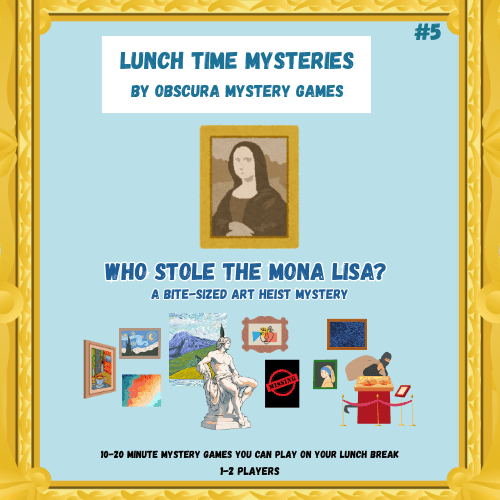 Lunchtime Mysteries™ | 10–20 Minute Printable Mystery Games