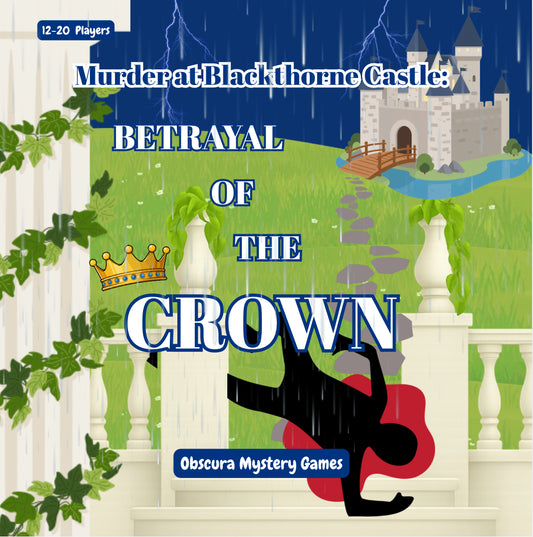 Printable Royal Role-Playing Murder Mystery Party Game (12-20 Players) | Murder at Blackthorne Castle: Betrayal of the Crown