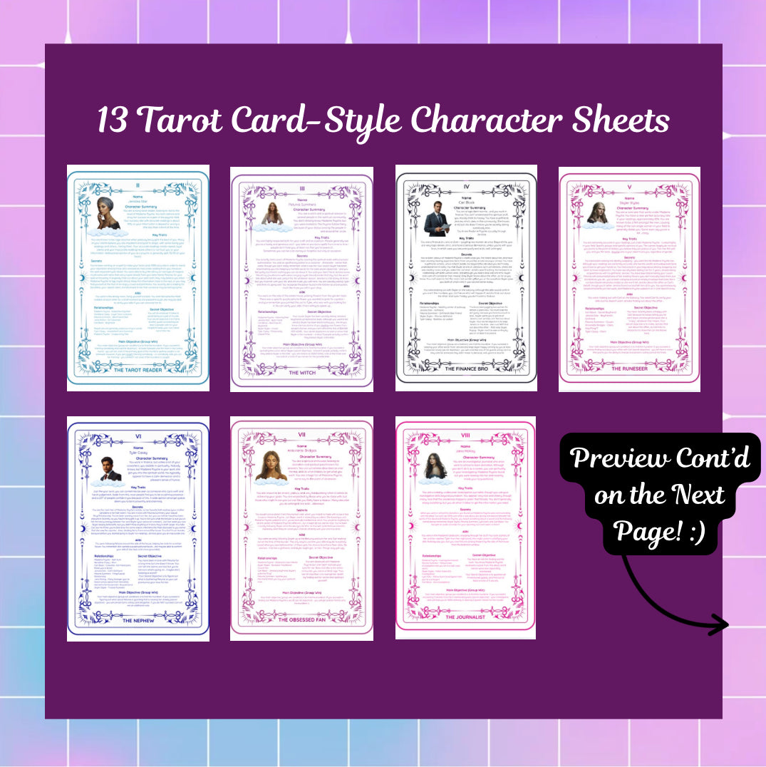 Psychic Theme Classic Murder Mystery Party | 11-13 Players | Seance of the Silenced Medium