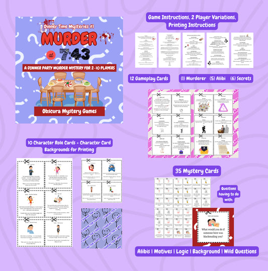 Ultimate Printable Murder Mystery Bundle – The Drowned Song, The Turning & Murder at 7:43