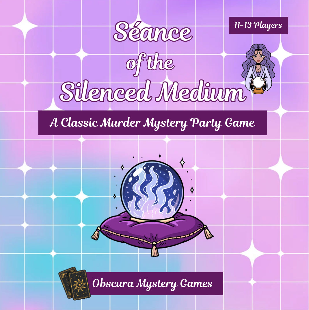 Psychic Theme Classic Murder Mystery Party | 11-13 Players | Seance of the Silenced Medium