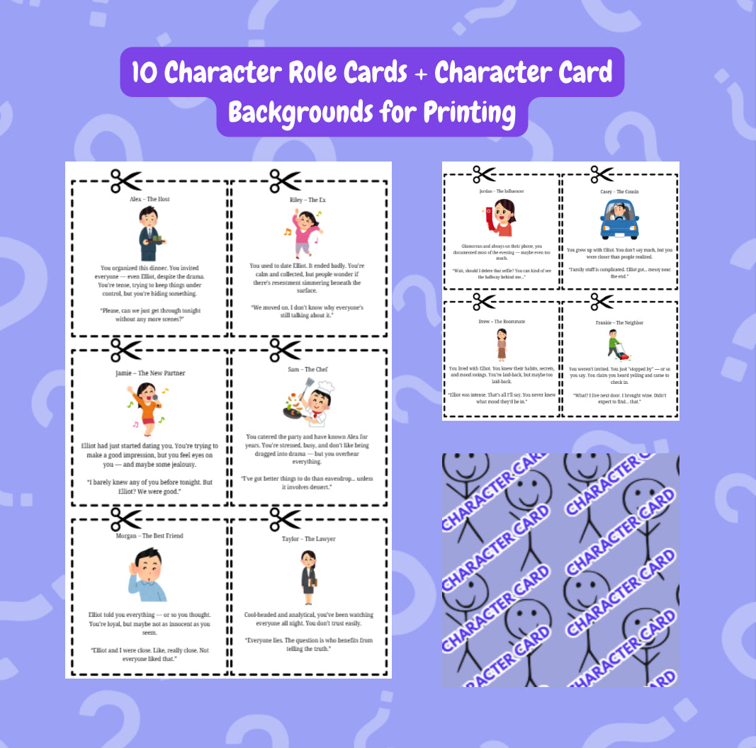 Murder at 7:43 – A No-Prep Printable Murder Mystery Game | Mystery Dinner Games