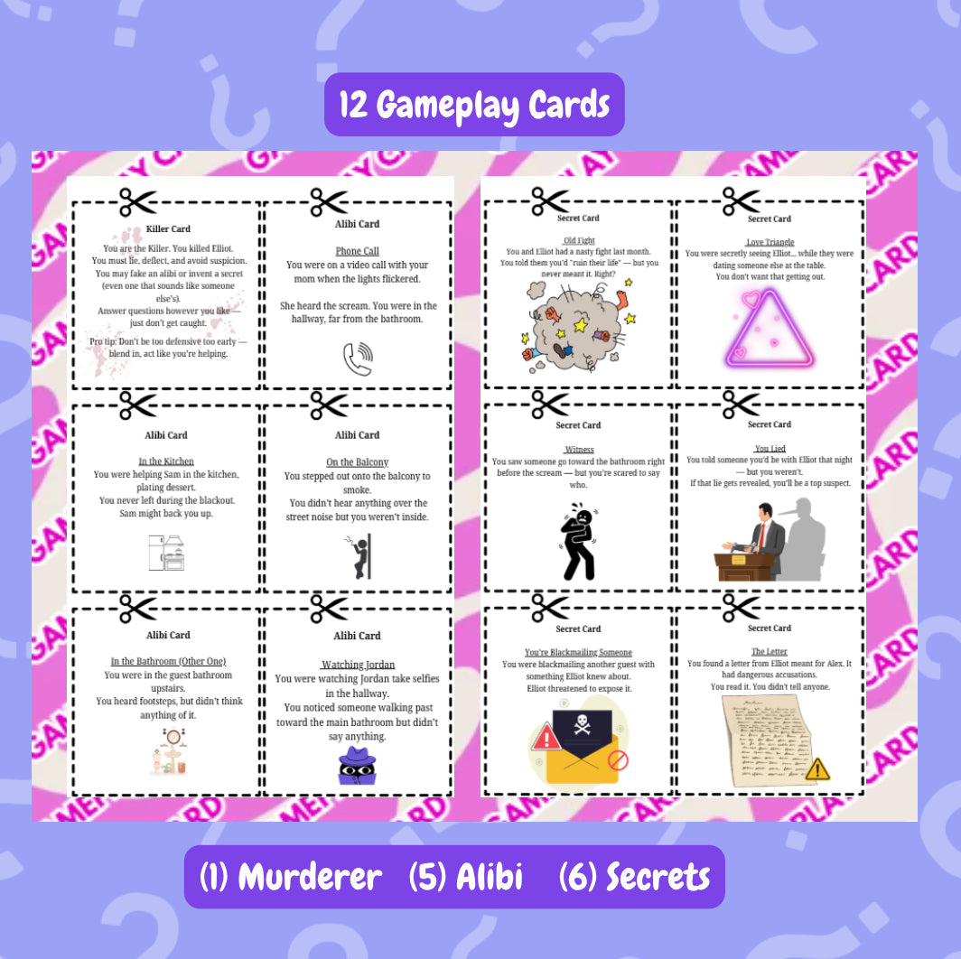 Murder at 7:43 – A No-Prep Printable Murder Mystery Game | Mystery Dinner Games