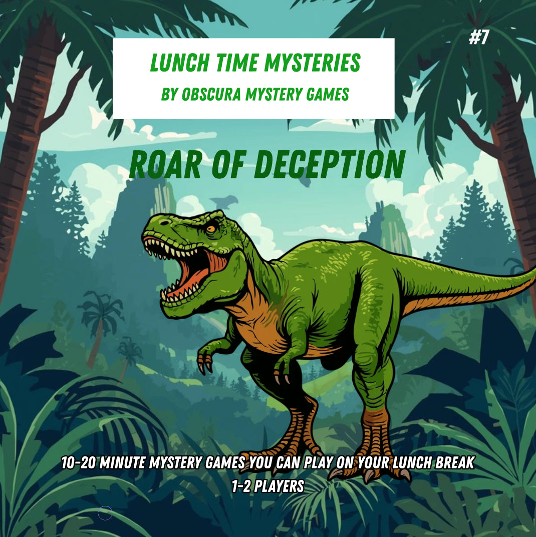 10-20 Minute Printable Detective Game | Lunchtime Mysteries #7 | Roar of Deception