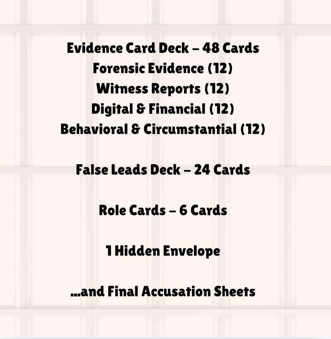 The Body Is Missing | Mystery Deduction & Deception Card Game for 3–6 Players