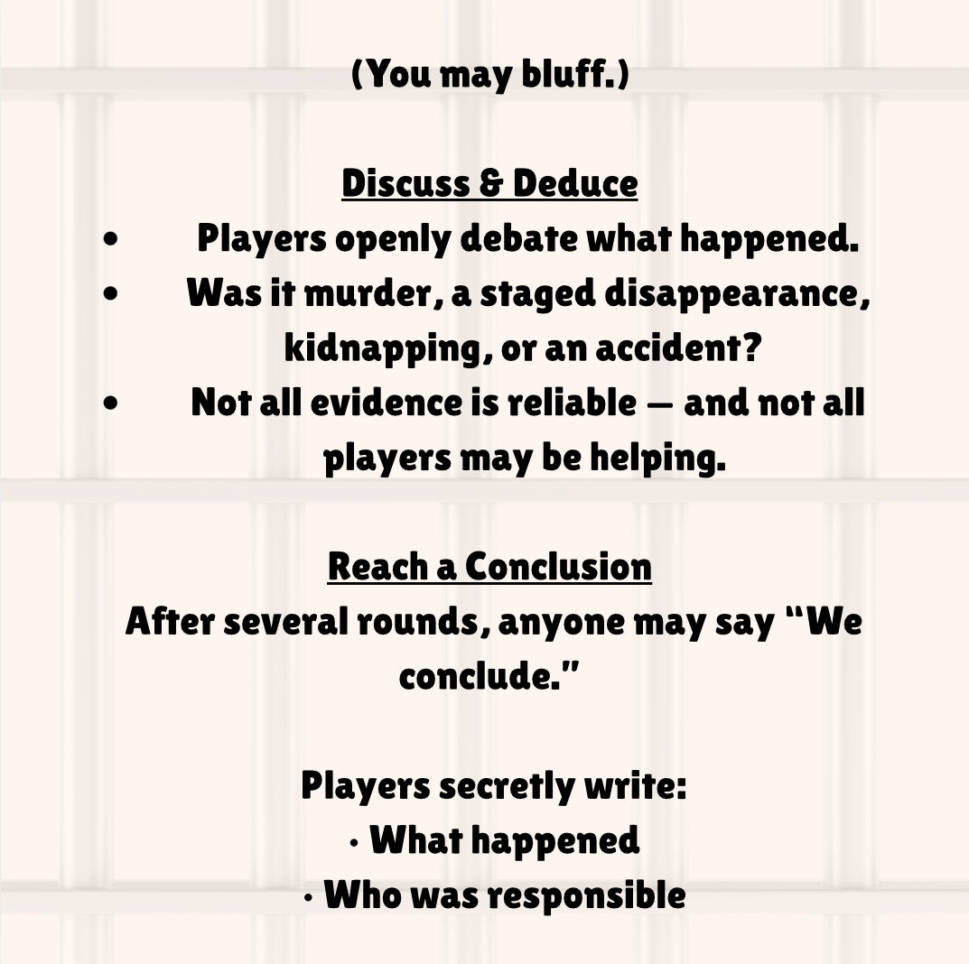 The Body Is Missing | Mystery Deduction & Deception Card Game for 3–6 Players