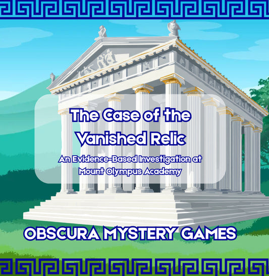 The Case of the Vanished Relic - Printable Greek Mythology Themed Mystery Game for High School Students & Teachers
