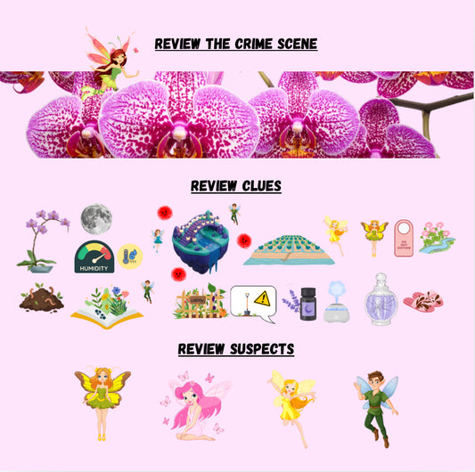 10-20 Minute Printable Detective Game | Lunchtime Mysteries #10 | Murder at Dreambloom Slumber Festival