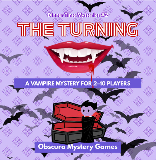 The Turning – A No-Prep Printable Vampire Murder Mystery Game | Mystery Dinner Games