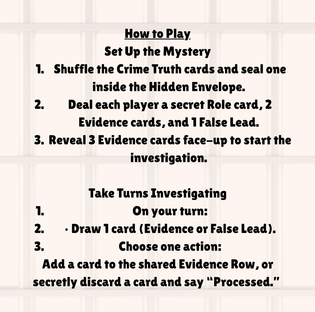 The Body Is Missing | Mystery Deduction & Deception Card Game for 3–6 Players