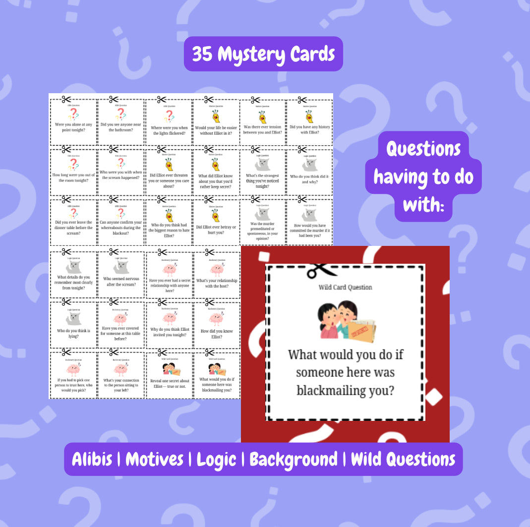 Murder at 7:43 – A No-Prep Printable Murder Mystery Game | Mystery Dinner Games