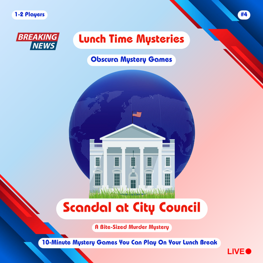 10-Minute Printable Detective Game | Lunchtime Mysteries #4 | Scandal at City Council