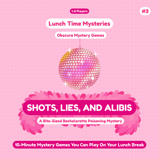 10-Minute Printable Detective Game | Lunchtime Mysteries #3 | Shots, Lies, and Alibis