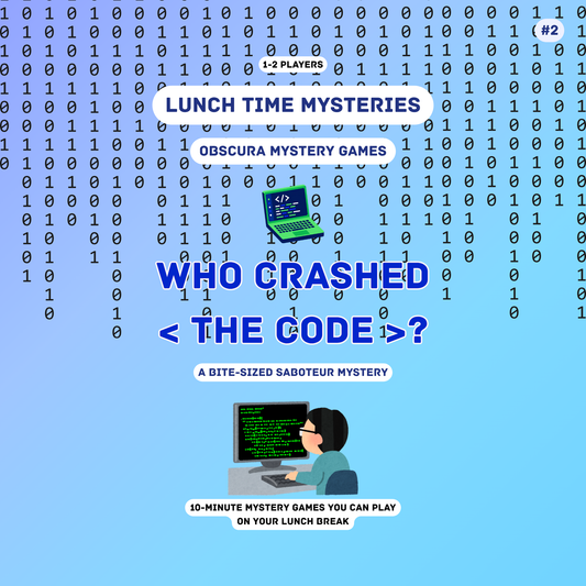 10-Minute Printable Detective Game | Lunchtime Mysteries #2 | Who Crashed The Code?