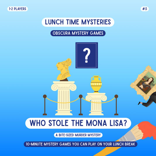 10-Minute Printable Detective Game | Lunchtime Mysteries #5 | Who Stole the Mona Lisa?