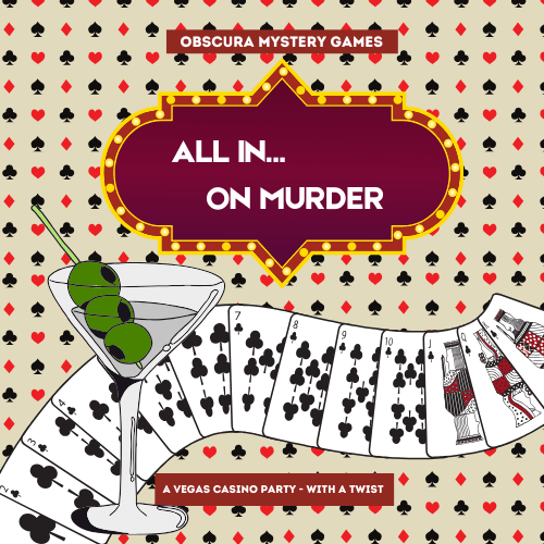 All In… On Murder: Vegas Casino Party Game with Hidden Murder Mystery Twist – Printable PDF Party Game
