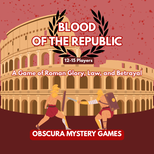 Blood of the Republic - A Roman Senate Strategy Game for 12–15 Players | Political Betrayal & Hidden Roles