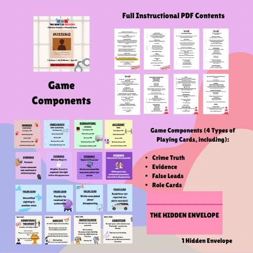 Murder Mystery Social Deduction Table Top Card Bundle | The Body Is Missing + The Estate Divided