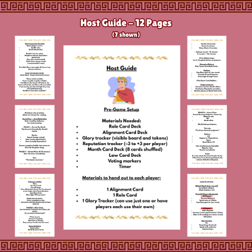 Blood of the Republic - A Roman Senate Strategy Game for 12–15 Players | Political Betrayal & Hidden Roles