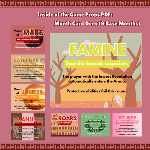 Blood of the Republic - A Roman Senate Strategy Game for 12–15 Players | Political Betrayal & Hidden Roles