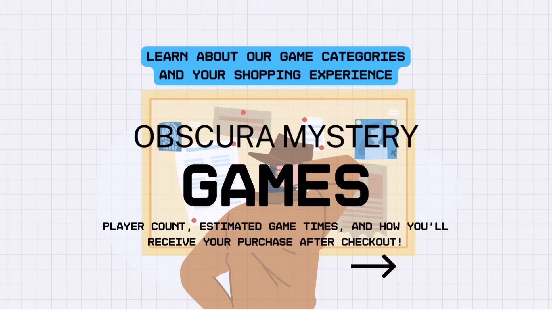 Load video: Obscura Mystery Games Shopping Experience